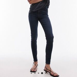Topshop jamie jeans in blue Blue black W32 L30